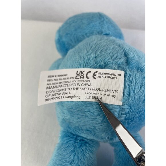 Sesame Workshop 2019 Cookie Monster Plush Toy 7" Blue Soft Stuffed Animal Kids - Picture 7 of 8